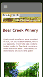 Mobile Screenshot of bearcreekwinery.net